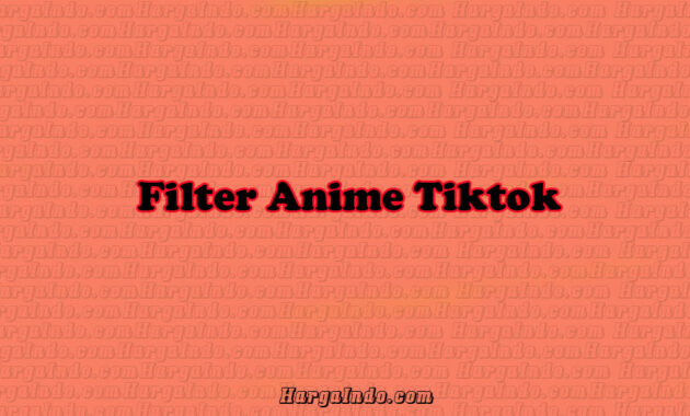 filter anime tiktok
