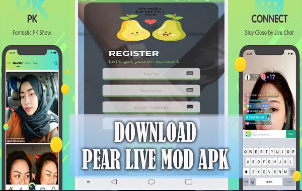 Download Aplikasi Pear Live Mod Apk Streaming 18+ Paling Bar Bar Tanpa Iklan